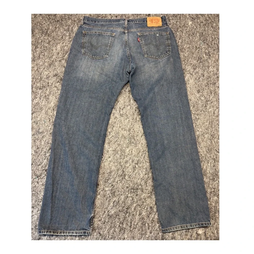 Levis 559 Relaxed Straight Mens Blue Denim Jeans 38x34 Medium Wash Classic